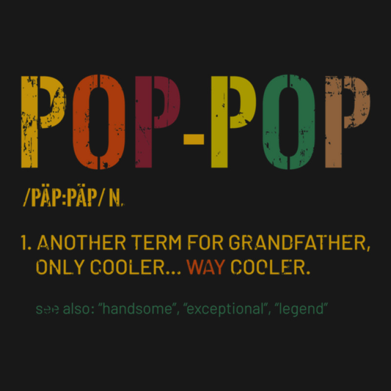 Grandpa Pop Pop Funny Definition Cool Retro Gift F Flannel Shirt by BELKISTAMAYO | Artistshot