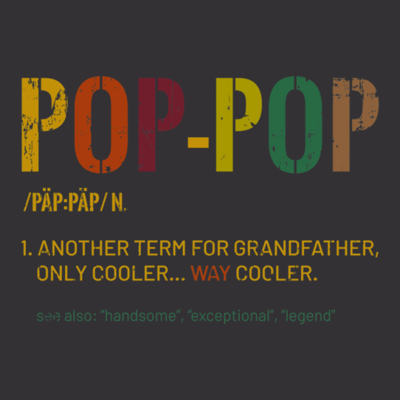 Grandpa Pop Pop Funny Definition Cool Retro Gift F Vintage Short by BELKISTAMAYO | Artistshot