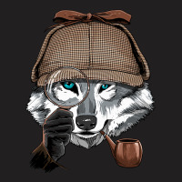 Detective Gray Wolf Spy Investigator Wildlife Wolf T-shirt | Artistshot