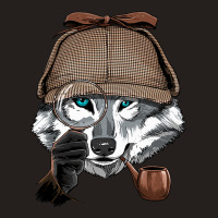 Detective Gray Wolf Spy Investigator Wildlife Wolf Tank Top | Artistshot