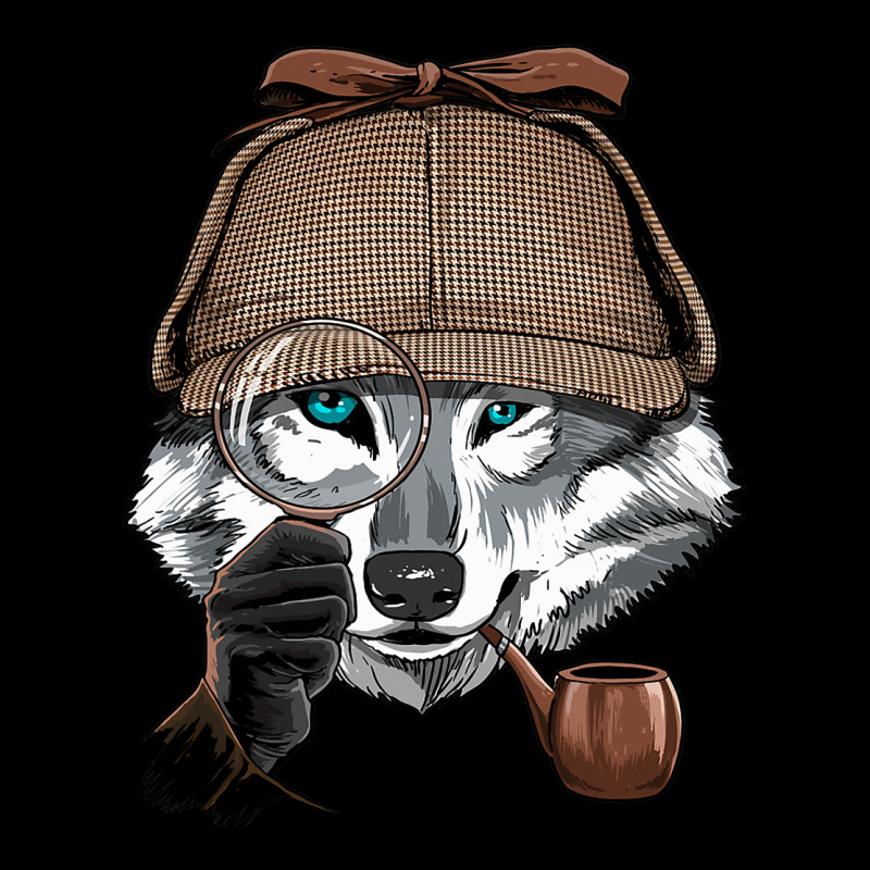 Detective Gray Wolf Spy Investigator Wildlife Wolf Zipper Hoodie by JESSICAMARTINA | Artistshot