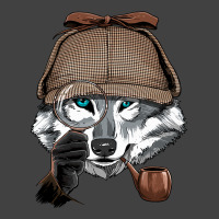 Detective Gray Wolf Spy Investigator Wildlife Wolf Vintage T-shirt | Artistshot