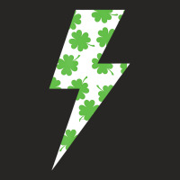 Lucky Clover Lightning Bolt Patrick Day Shirt T Sh Ladies Fitted T-shirt | Artistshot