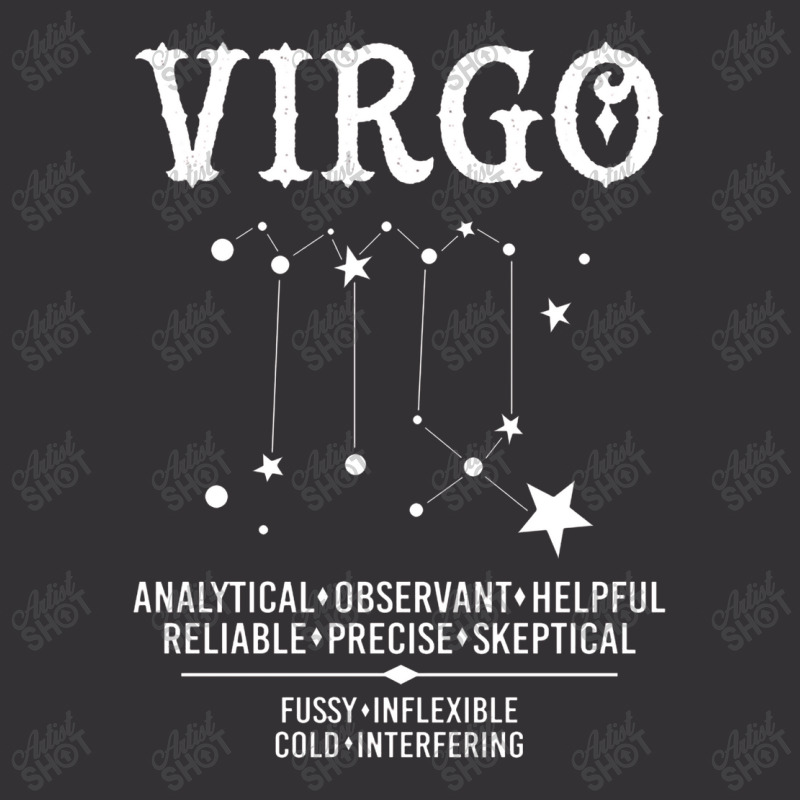 Virgo Zodiac Sign Vintage Hoodie | Artistshot