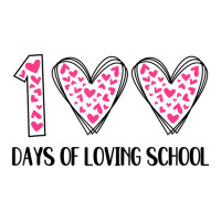 Hearts 100 Days Of Loving School 100th Day Of Scho V-neck Tee | Artistshot