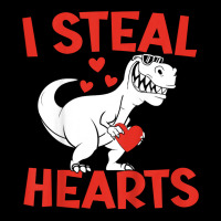 Kids Valentines Day I Steal Hearts Love Trex Dino Graphic T-shirt | Artistshot