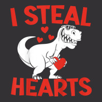 Kids Valentines Day I Steal Hearts Love Trex Dino Vintage Short | Artistshot