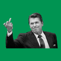 Ronald Reagan Flipping The Bird Classic T-shirt | Artistshot