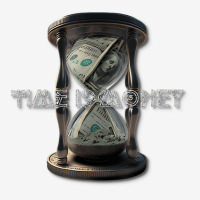 Time I$ Money Hourglass Hundred Dollar Bill Patter Adjustable Cap | Artistshot