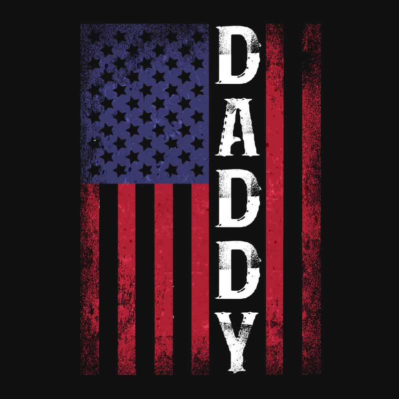 Daddy American Flag For Dark License Plate | Artistshot