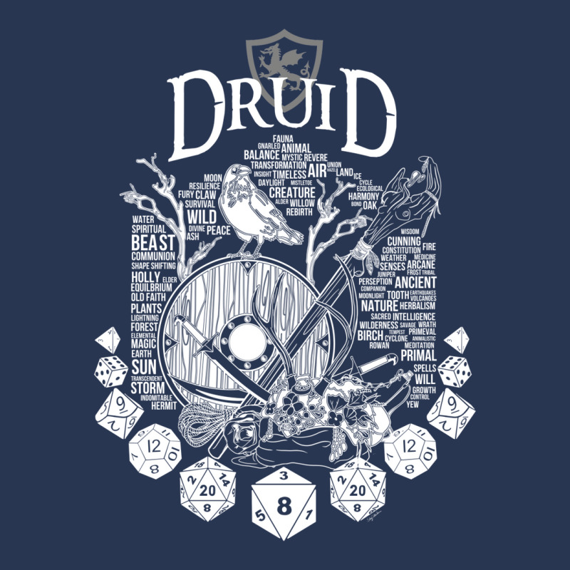 Rpg Class Series Druid   White Version Men Denim Jacket | Artistshot