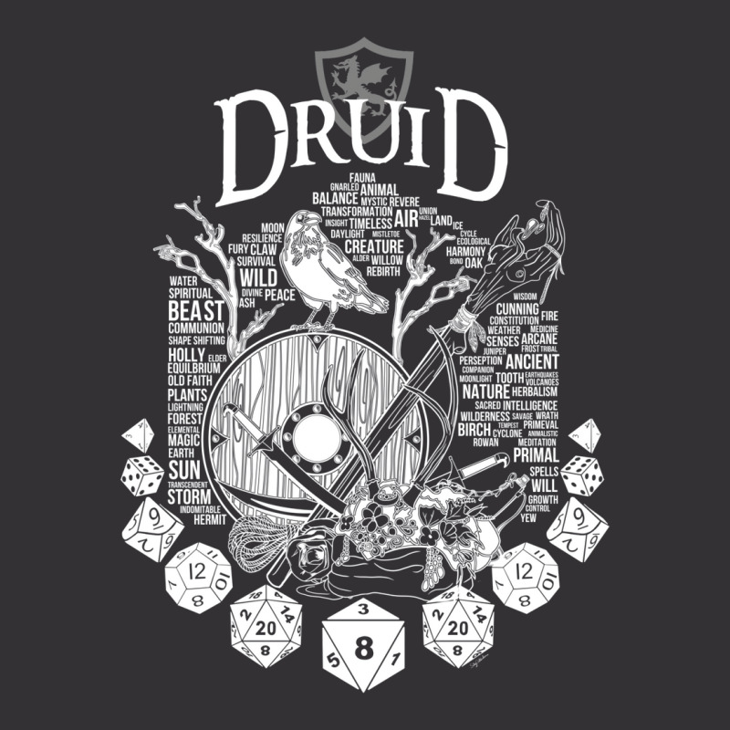 Rpg Class Series Druid   White Version Vintage Short | Artistshot