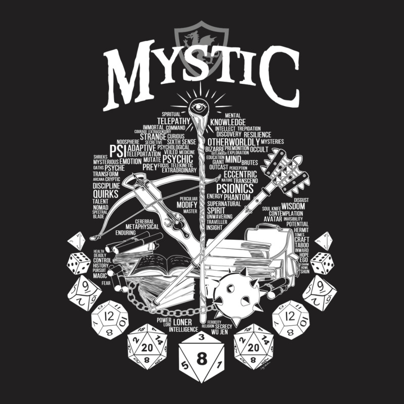 Rpg Class Series Mystic   White Version T-shirt | Artistshot