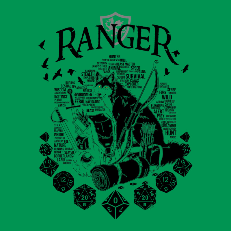 Rpg Class Series Ranger   Black Version Classic T-shirt | Artistshot