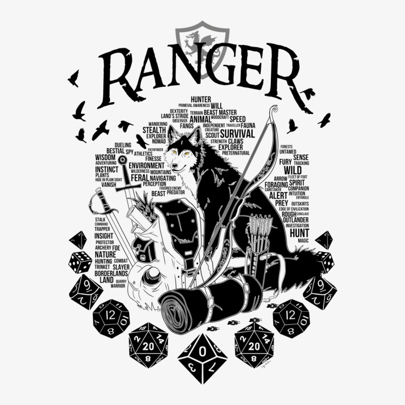 Rpg Class Series Ranger   Black Version Champion Hoodie | Artistshot