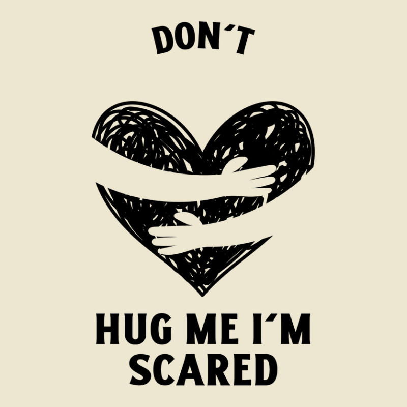 Funny Dont Hug Me Im Scared Cropped Hoodie | Artistshot