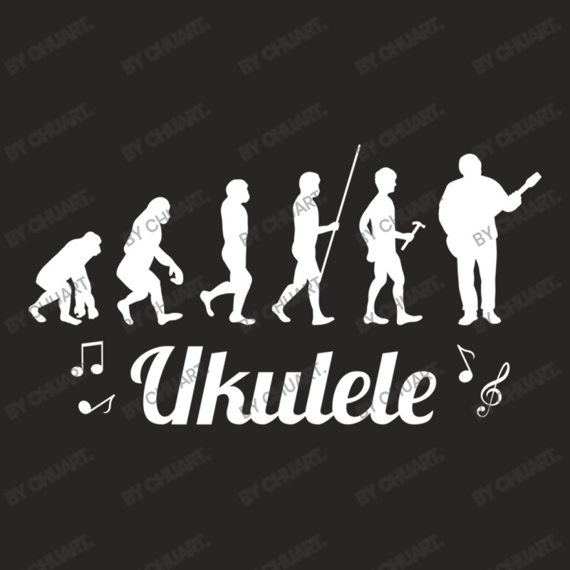 Ukulele Hawaii Uke Plucked Instrument Aloha Chord Ladies Fitted T-Shirt by ChuArt. | Artistshot