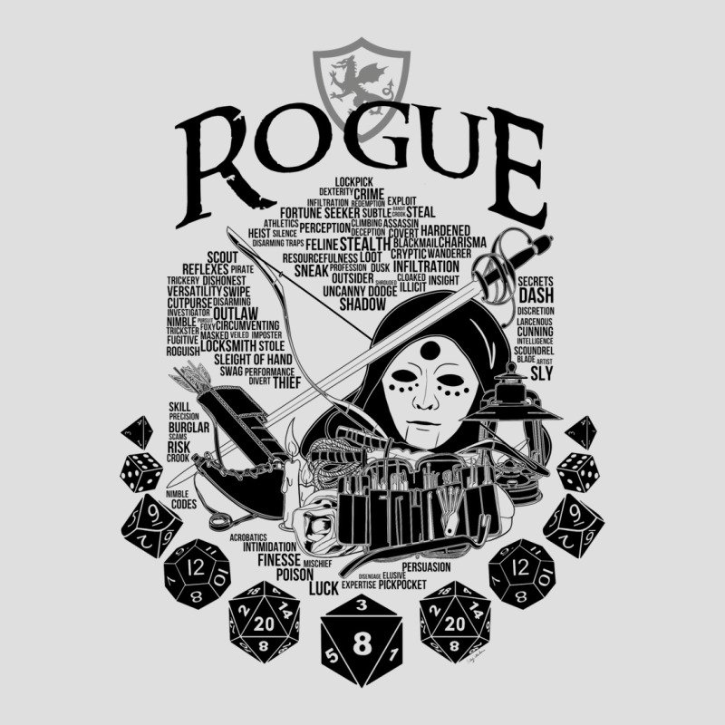 Rpg Class Series Rogue   Black Version V-neck Tee | Artistshot