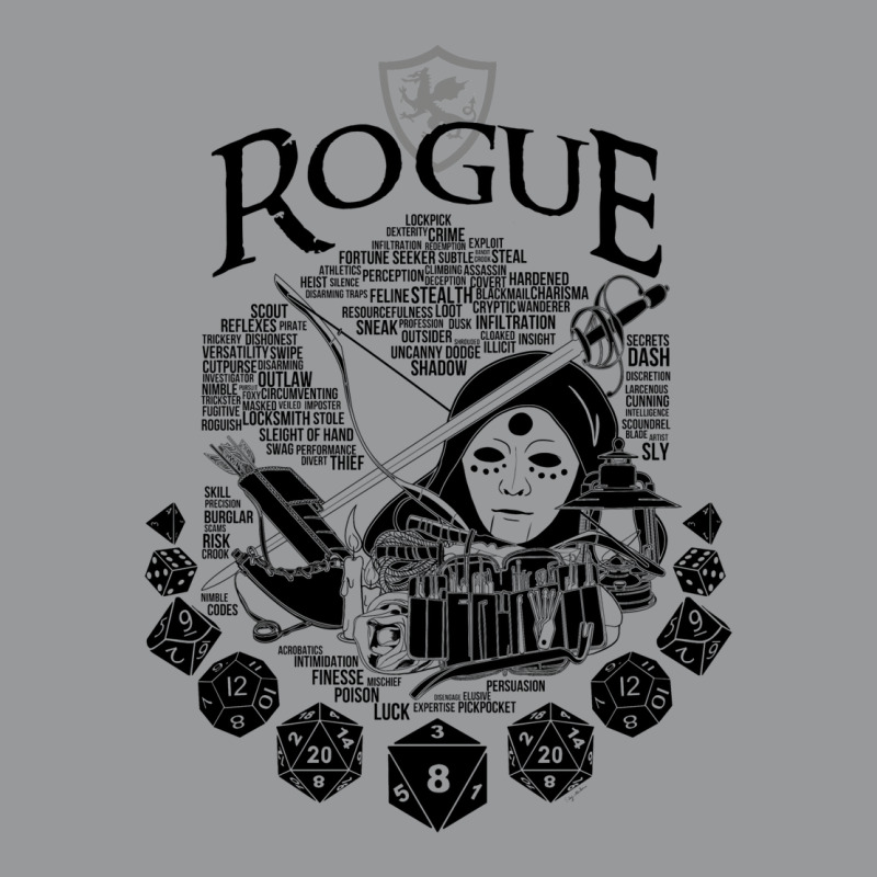 Rpg Class Series Rogue   Black Version Unisex Hoodie | Artistshot