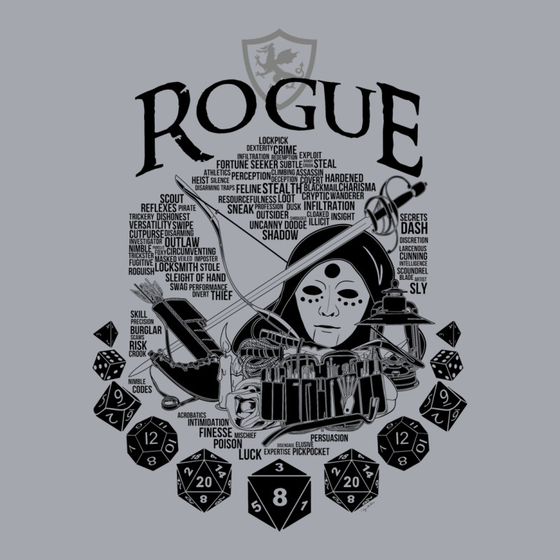 Rpg Class Series Rogue   Black Version Long Sleeve Shirts | Artistshot