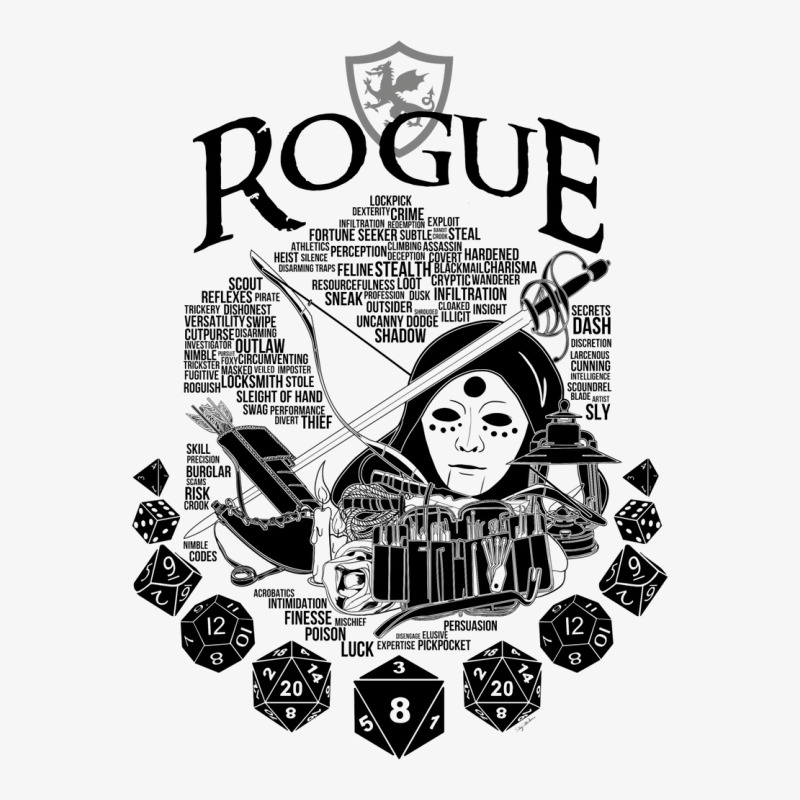 Rpg Class Series Rogue   Black Version Champion Hoodie | Artistshot