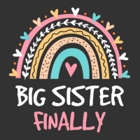 Big Sister Finally Rainbow New Baby Announcement T Baby Bodysuit | Artistshot