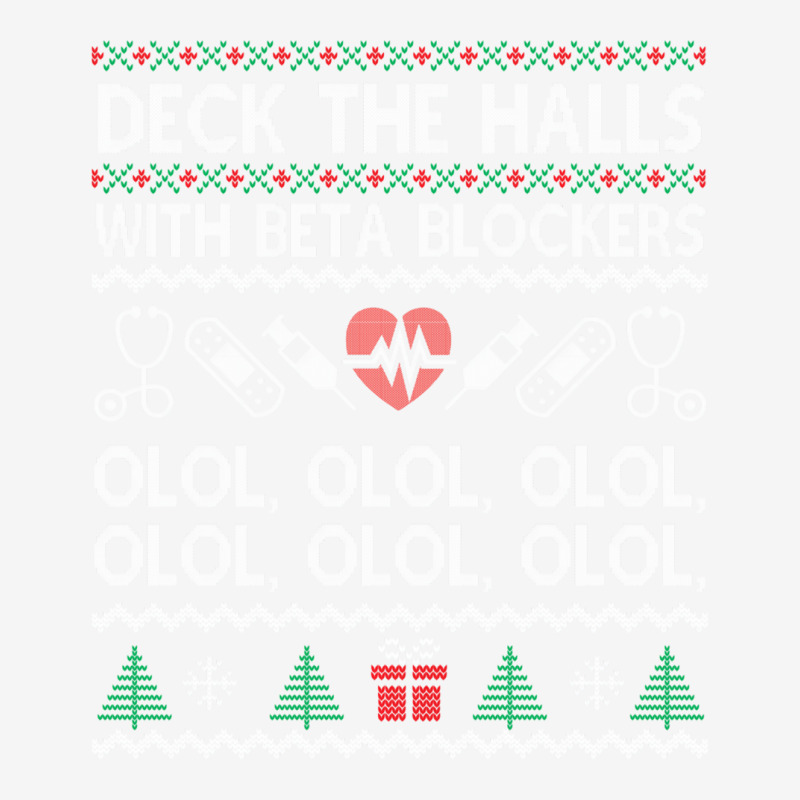 Deck The Halls With Beta Blockers Olol Sweatshirt Baby Bibs by kulowbu | Artistshot