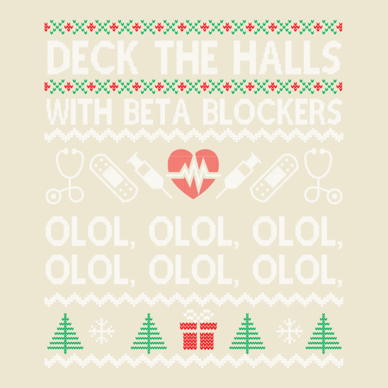 Deck The Halls With Beta Blockers Olol Sweatshirt Cropped Hoodie by kulowbu | Artistshot