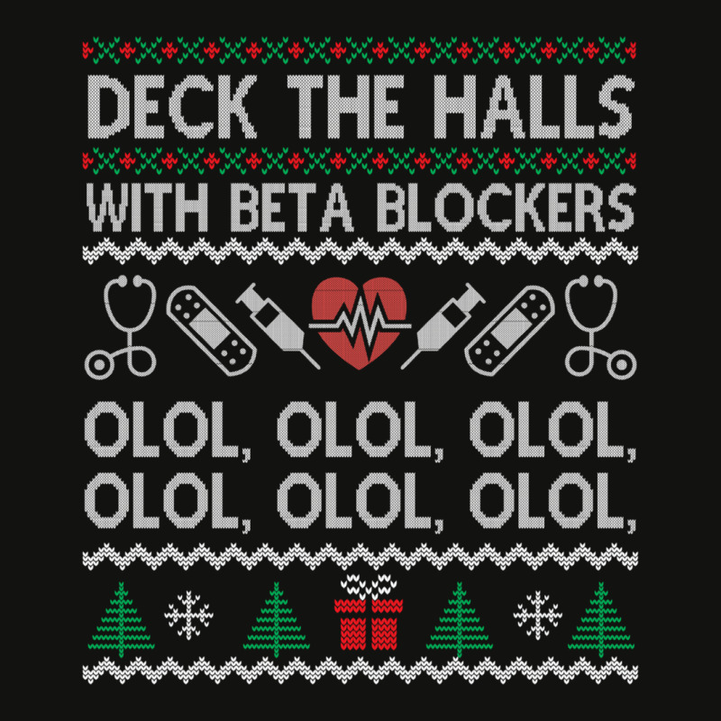 Deck The Halls With Beta Blockers Olol Sweatshirt Scorecard Crop Tee by kulowbu | Artistshot