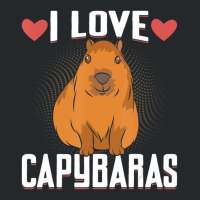 I Love Capybaras   Funny Capybara Cavies Rodent Lo Crewneck Sweatshirt | Artistshot