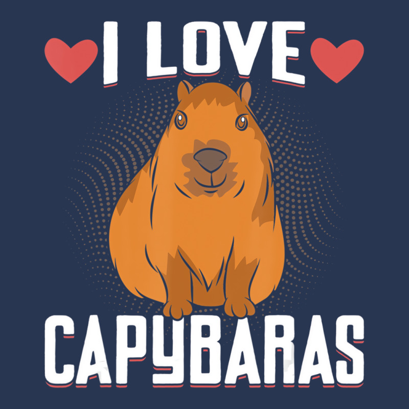 I Love Capybaras   Funny Capybara Cavies Rodent Lo Men Denim Jacket | Artistshot