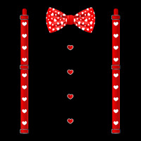 Red Hearts Bow Tie Suspenders Valentines Day Costu Adjustable Cap | Artistshot