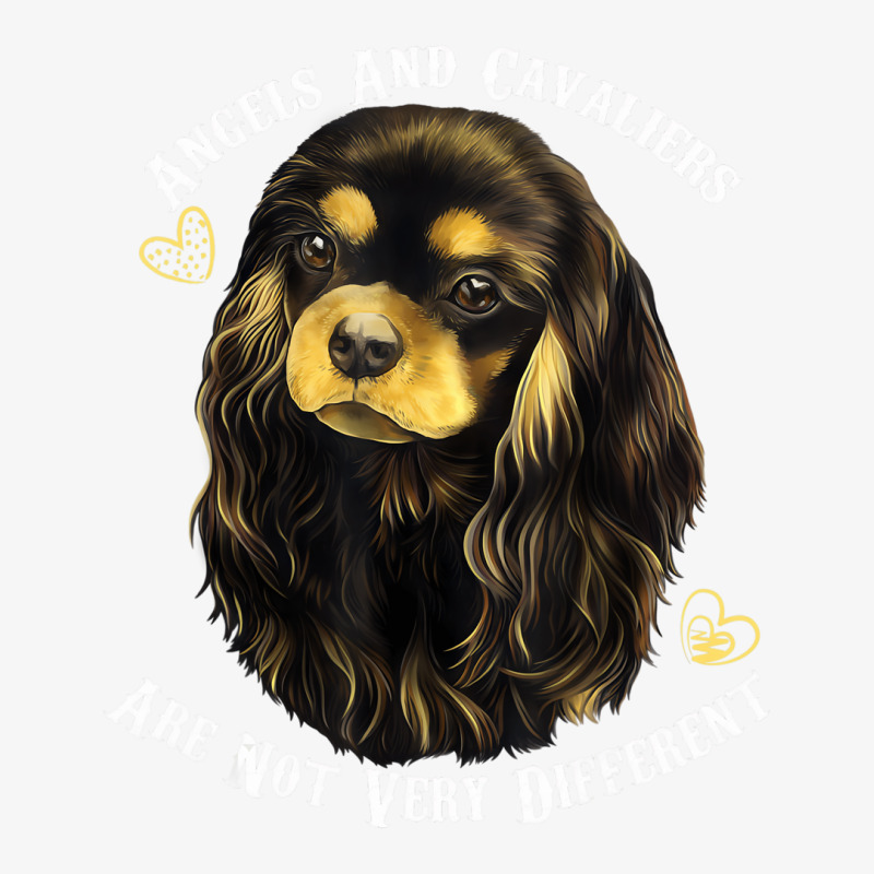 Cavalier King Charles Spaniel Black And Tan T Shir Ladies Fitted T-Shirt by chomibe | Artistshot