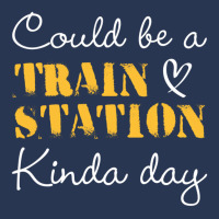 Could Be A Train Station Kinda Day Sweatshirt Ladies Denim Jacket | Artistshot