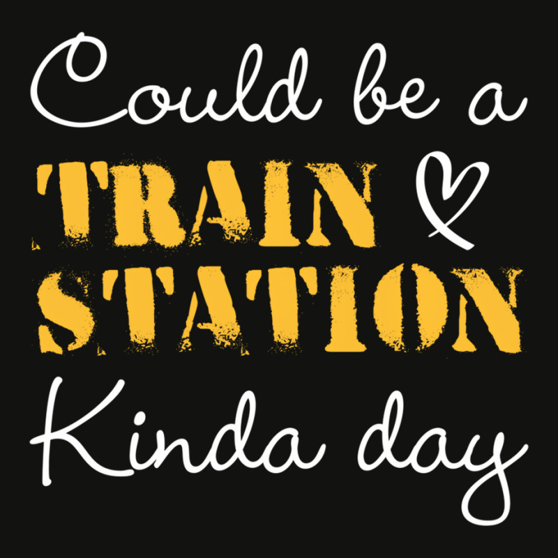 Could Be A Train Station Kinda Day Sweatshirt Scorecard Crop Tee by tamicam | Artistshot