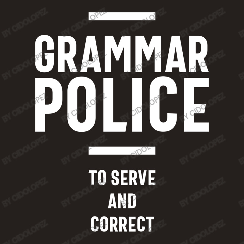 Grammar Police Women And Kids Funny Costume Idea Tank Top | Artistshot