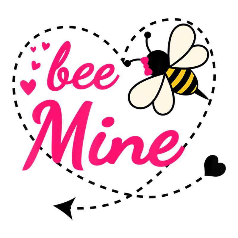 Bee Mine Pink Heart And Honey Bee Valentines Day T Youth Zipper Hoodie | Artistshot