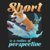 Short Is A Matter Of Perspective Animal Dog Corgi 3/4 Sleeve Shirt | Artistshot