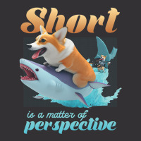 Short Is A Matter Of Perspective Animal Dog Corgi Vintage Hoodie | Artistshot