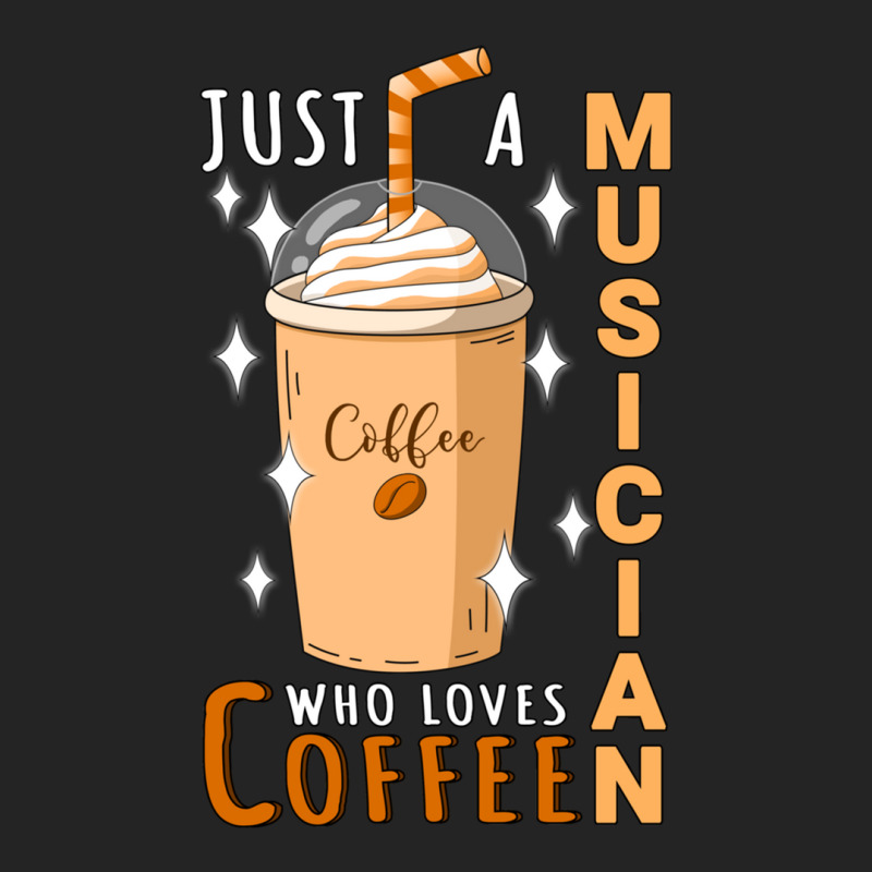 Just A Musician Who Loves Coffee Quote Design 3/4 Sleeve Shirt | Artistshot