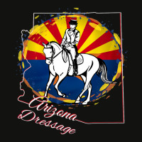 Arizona Dressage Horse And Rider With State Flag Scorecard Crop Tee | Artistshot