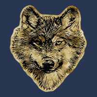 Smiling Wolf Head Lines Silhouette 2 Fan Fun Ladies Denim Jacket | Artistshot