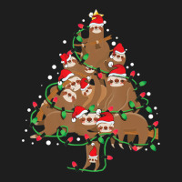 Sloths Christmas Tree Cute Santa Hat Lights For Sl Classic T-shirt | Artistshot