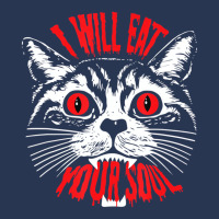 I Will Eat Your Soul Satanic Cat Spooky Gift For H Men Denim Jacket | Artistshot