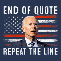 Funny End Of Quote Repeat The Line Anti Biden Amer Men Denim Jacket | Artistshot