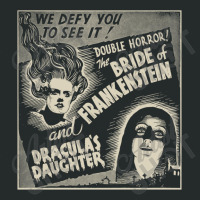 Halloween Monster Poster Horror Movie Dracula Frankenstein Women's Triblend Scoop T-shirt | Artistshot