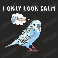 Parakeet Bird Biting Finger Funny I Only Look Calm Ladies Fitted T-shirt | Artistshot