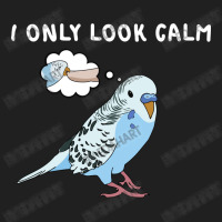 Parakeet Bird Biting Finger Funny I Only Look Calm Ladies Polo Shirt | Artistshot