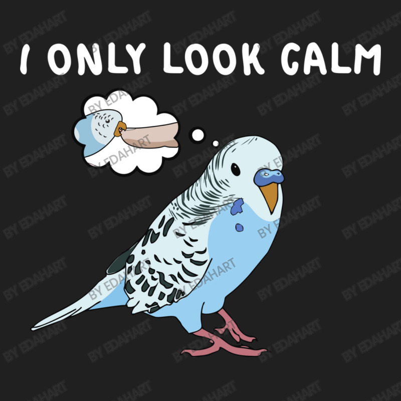 Parakeet Bird Biting Finger Funny I Only Look Calm Ladies Polo Shirt by EdahArt | Artistshot