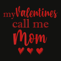 Womens My Valentines Call Me Mom Shirt   Mommy Val Scorecard Crop Tee | Artistshot